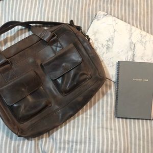 Authentic Leather Laptop Bag from Santorini